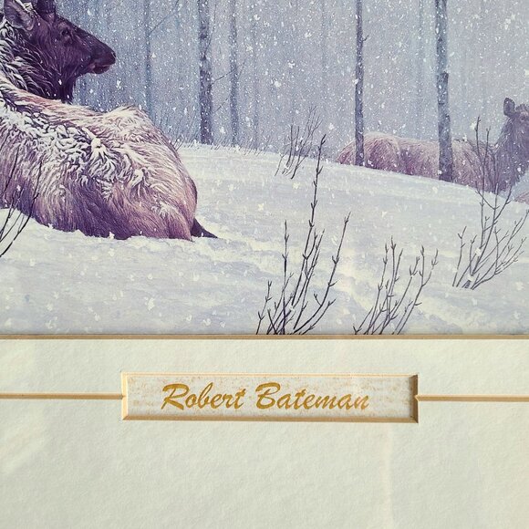 Robert Bateman ''Evening Snowfall '' - Picture 3 of 7